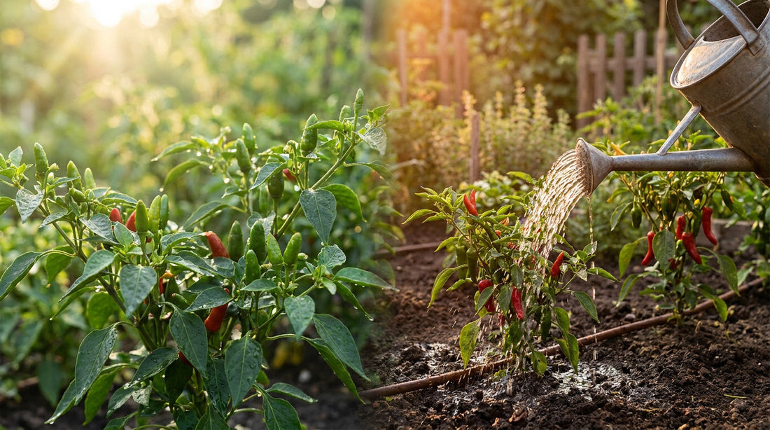 À quelle heure arroser ses piments : matin, soir ou nuit selon la situation