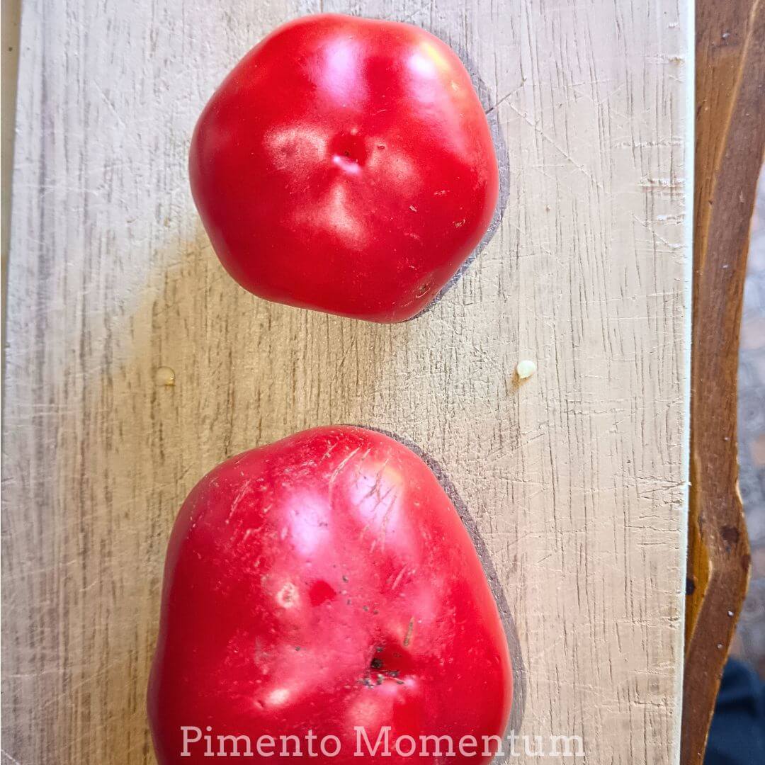 piment Alma variété Hongroise de paprika doux, piment rouge et rond 4 à 8 cm de diametre,culture bio artisanale