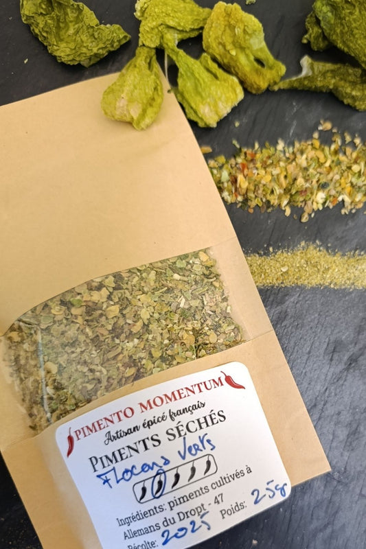 Flocons de Piments Verts - Assemblage Artisanal